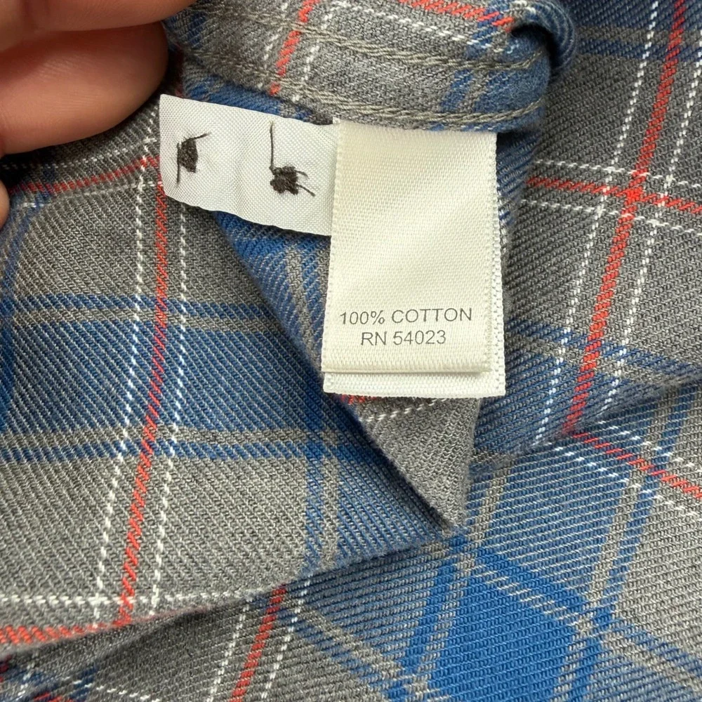 Banana Republic Tall XXL Plaid Flannel Button Down Shirt Men